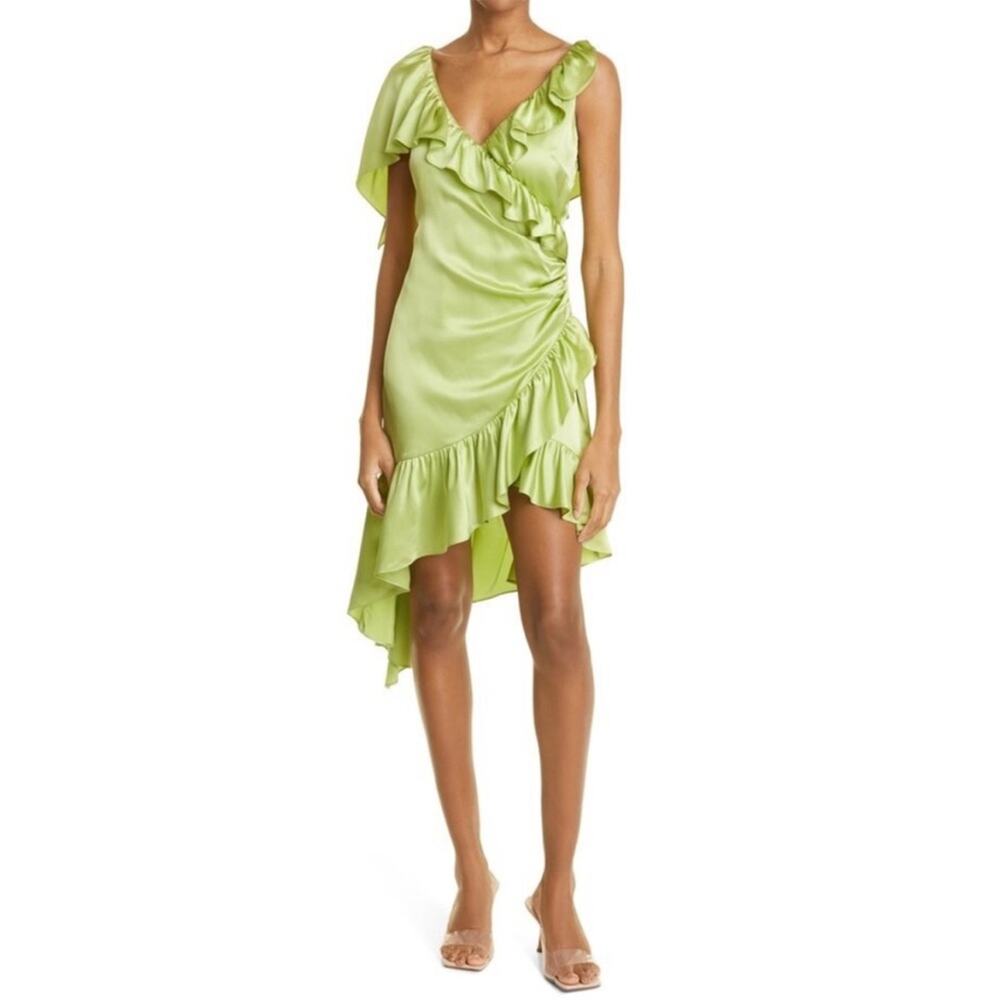 Cinq à Sept Asymmetrical Green Dress